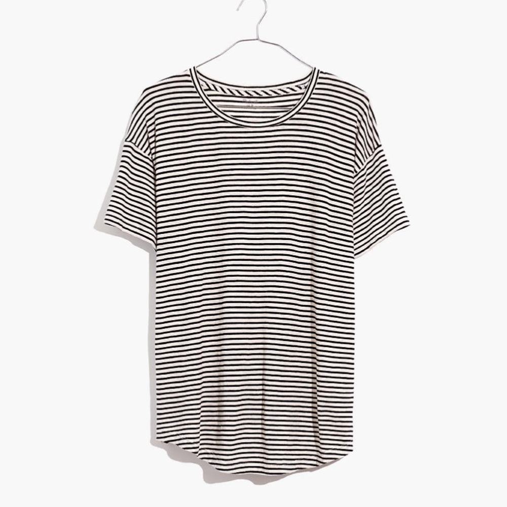 Madewell Whisper Cotton Crew Tee in Simone Stripe